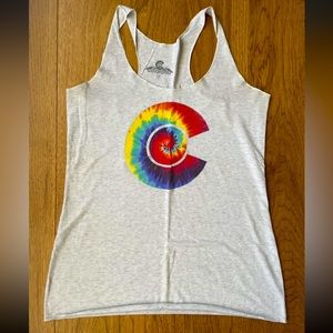 Womens Colorado Limited Logo Tank Top Tie Dye Size S